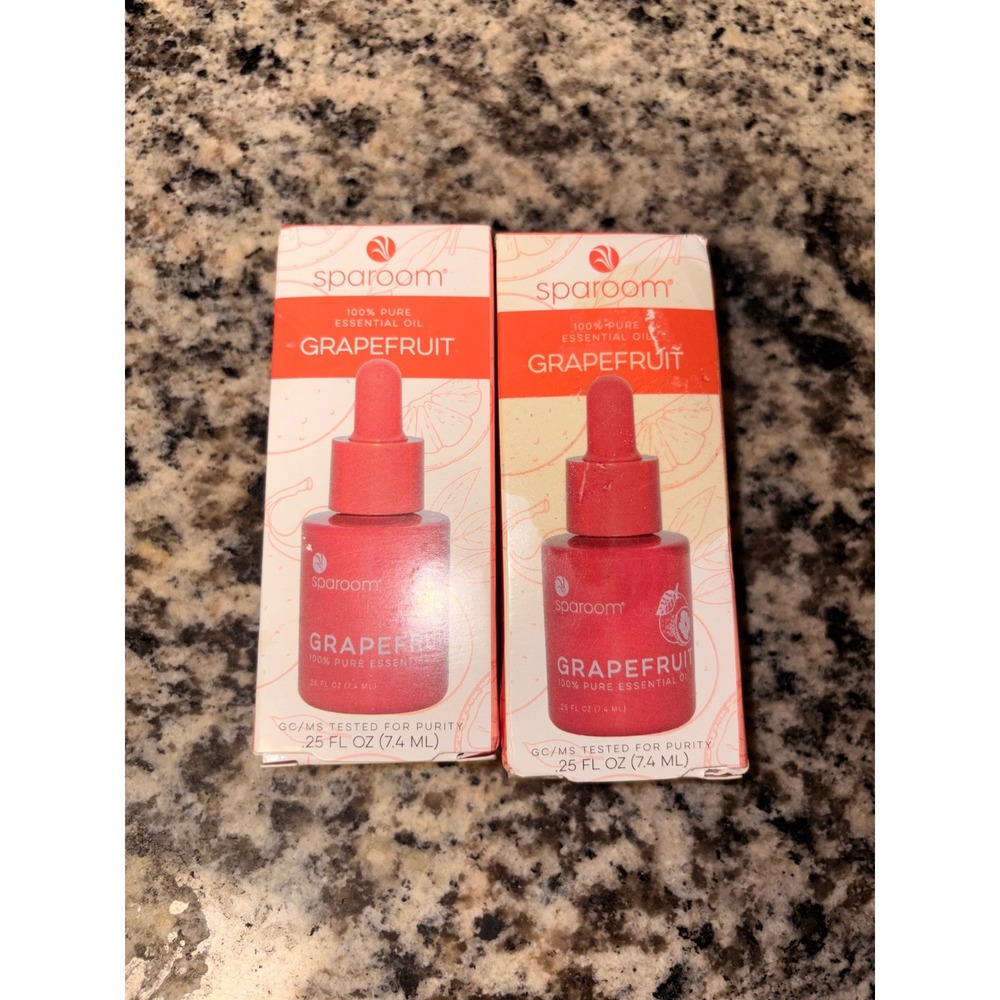 Sparoom Grapefruit 100 Percent Pure Essential Oil 0.25 fl oz 2 Bottles Set